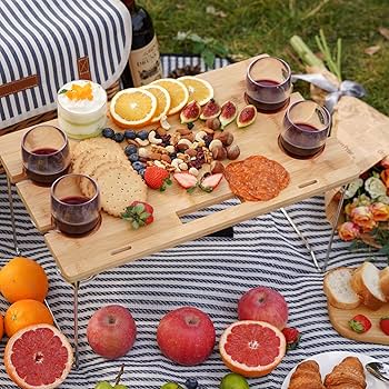 Amazon｜ウィッカーピクニックバスケット 4人用 4人用 ピクニック