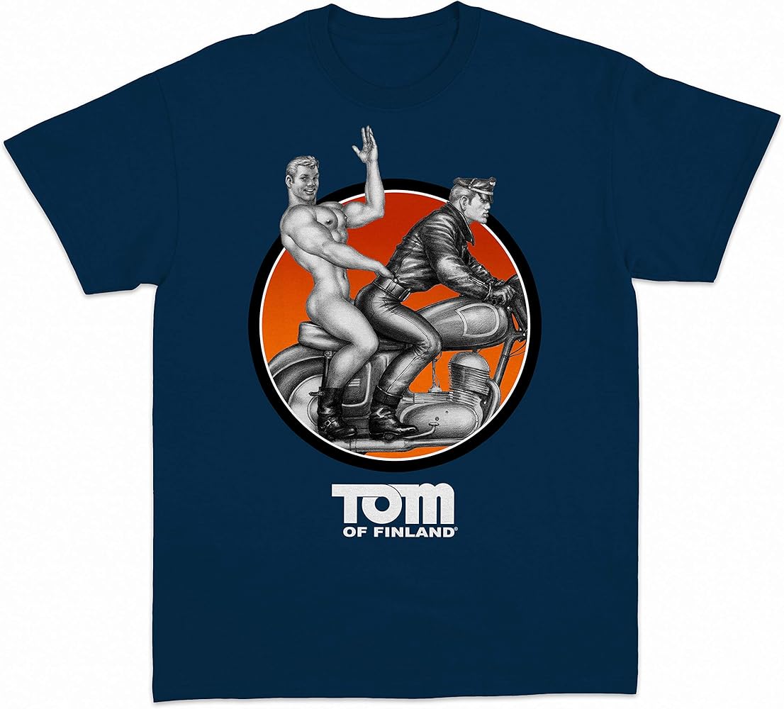 Tom of Finland Easy Rider T Shirt (Gay, Leather Pants, Motorcycle