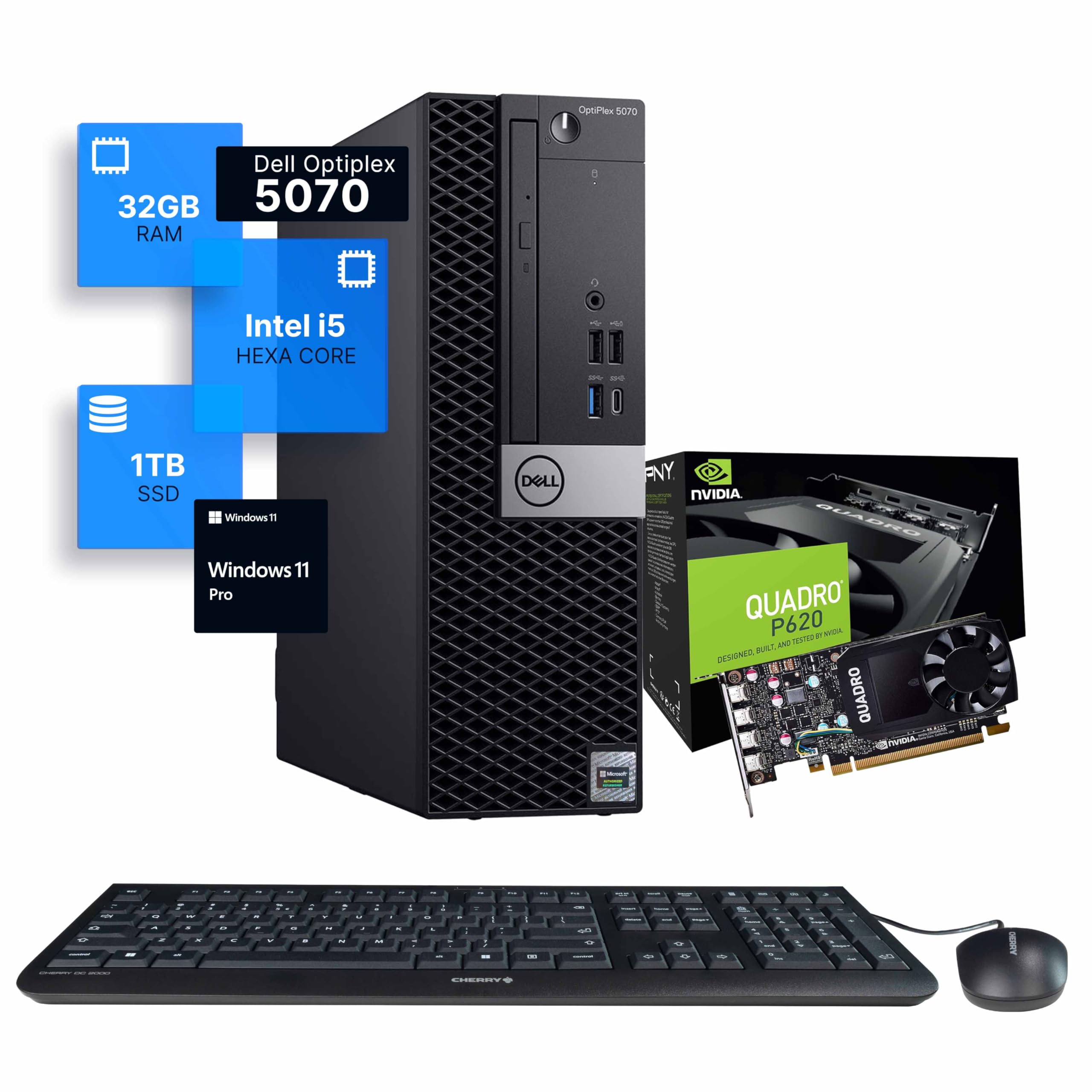 Amazon.com: Dell Workstation 5070 PC Computer, Intel i5-9500