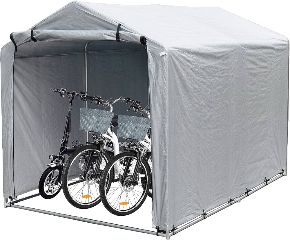 Amazon.co.jp: Alebert サイクルハウス 自転車テント 幅158㎝ 最大5台