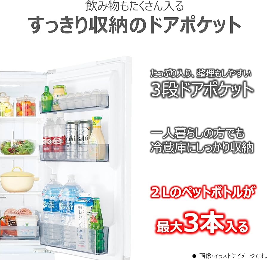 Amazon | 東芝 冷蔵庫 幅47.9㎝ 170L GR-W17BS(KT) 2ドア 自動霜取り