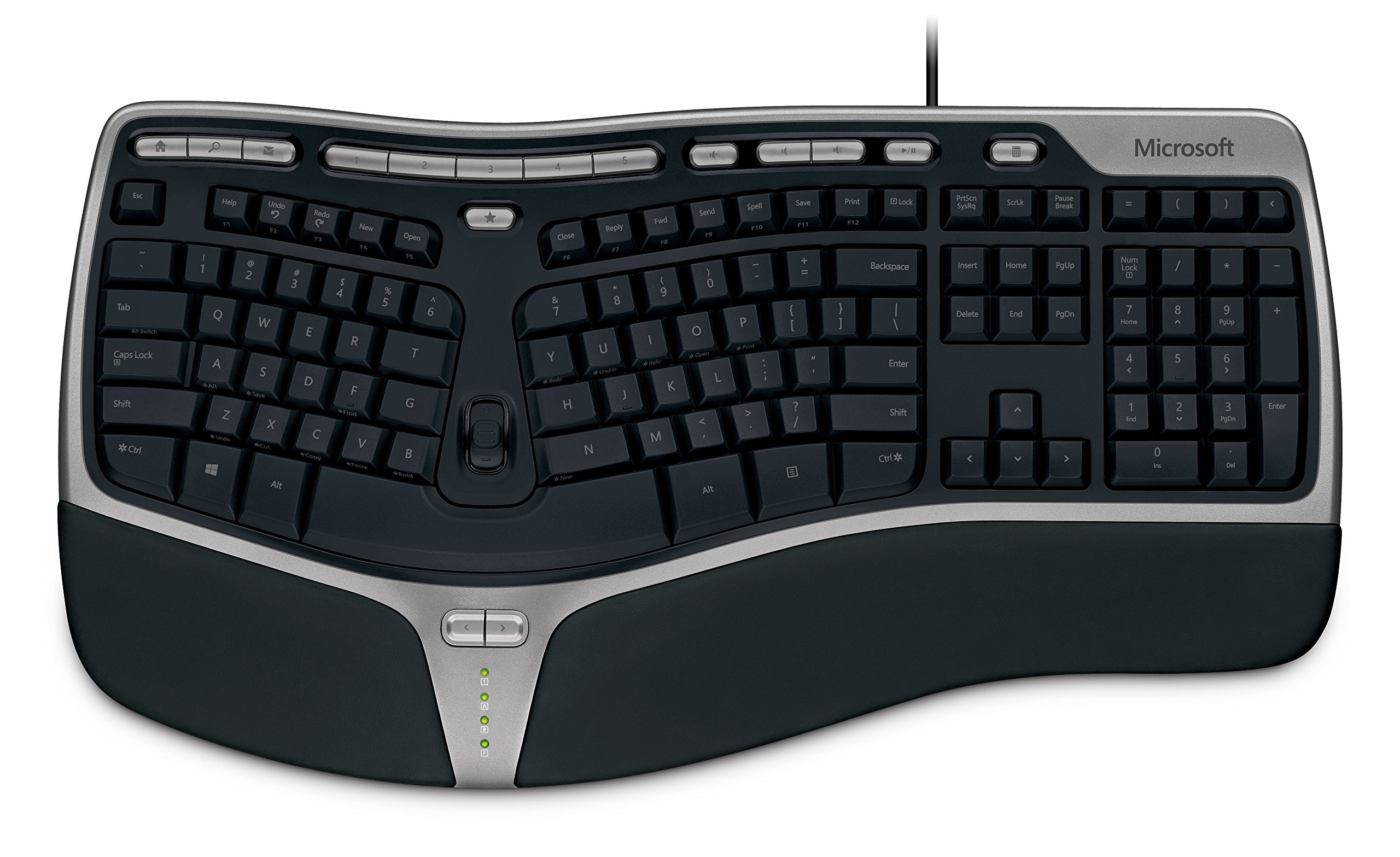 Amazon.com: Microsoft Wired Natural Ergonomic Keyboard 4000