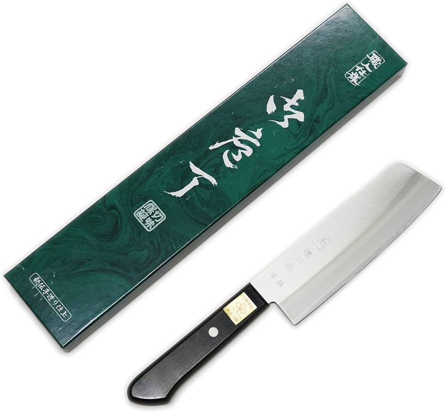 Amazon｜日本製 堺石藤 青鋼 割込 薄刃 160mm 口金無し (菜切り包丁