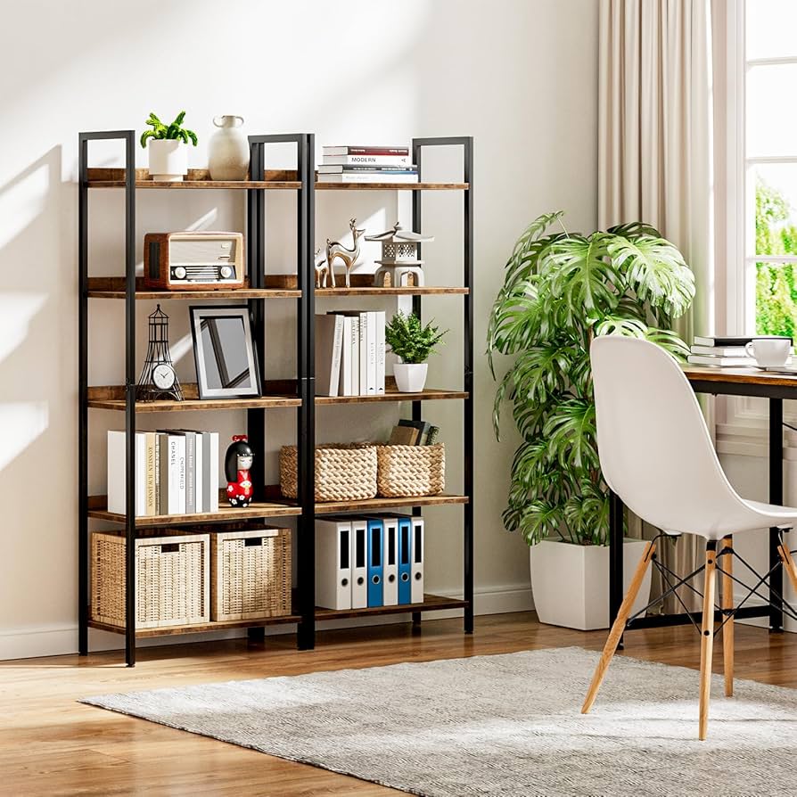 Amazon｜kukeimaruオープンラック 5段本棚 オフィス収納棚 幅60㎝×奥行