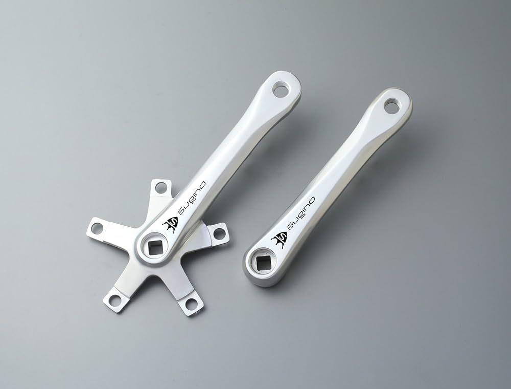 Amazon | Sugino(スギノ) Mighty Tour クランクセット AA/色/SIL/仕様