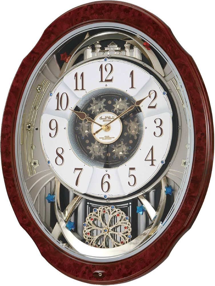 Amazon.co.jp: Rhythm (RHYTHM) Wall Clock, Electric Wave, Analog