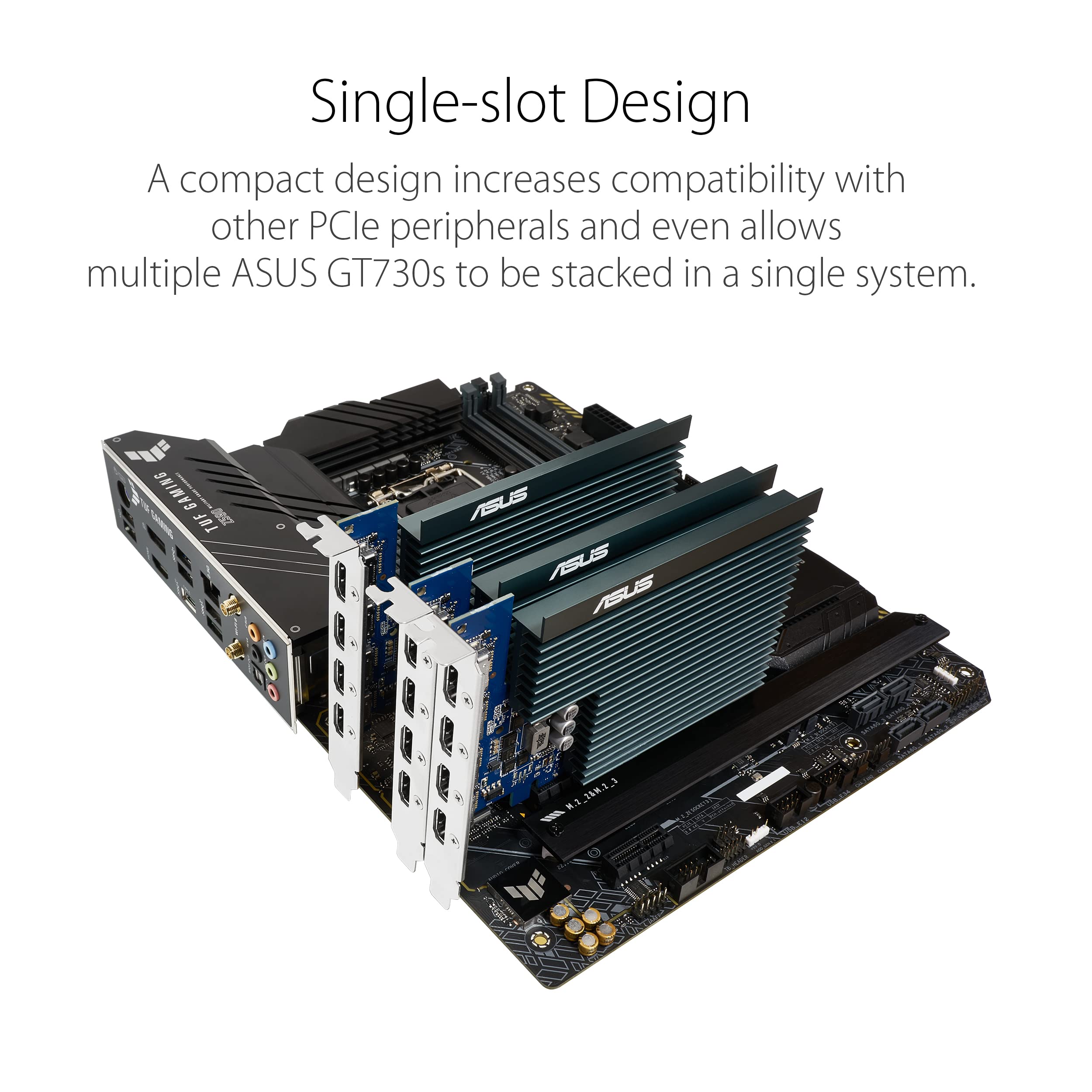 Amazon | ASUS NVIDIA GeForce GT 730 グラフィックスカード (PCIe 2.0