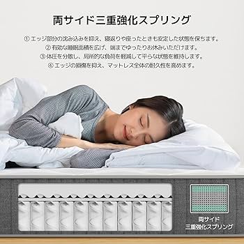 Amazon.co.jp: Novilla マットレス セミダブル 硬め 極厚20cm コイル