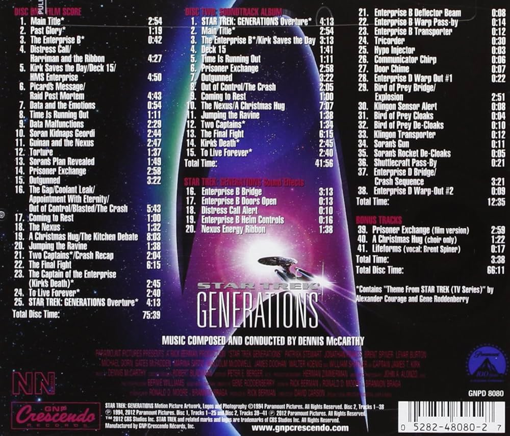 Dennis McCarthy - Star Trek Generations - Amazon.com Music