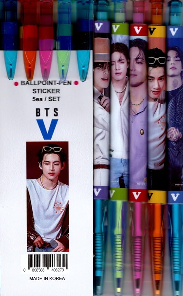 Amazon | 防弾少年団 V テテ グッズ【 ボールペン 5本セット 】+