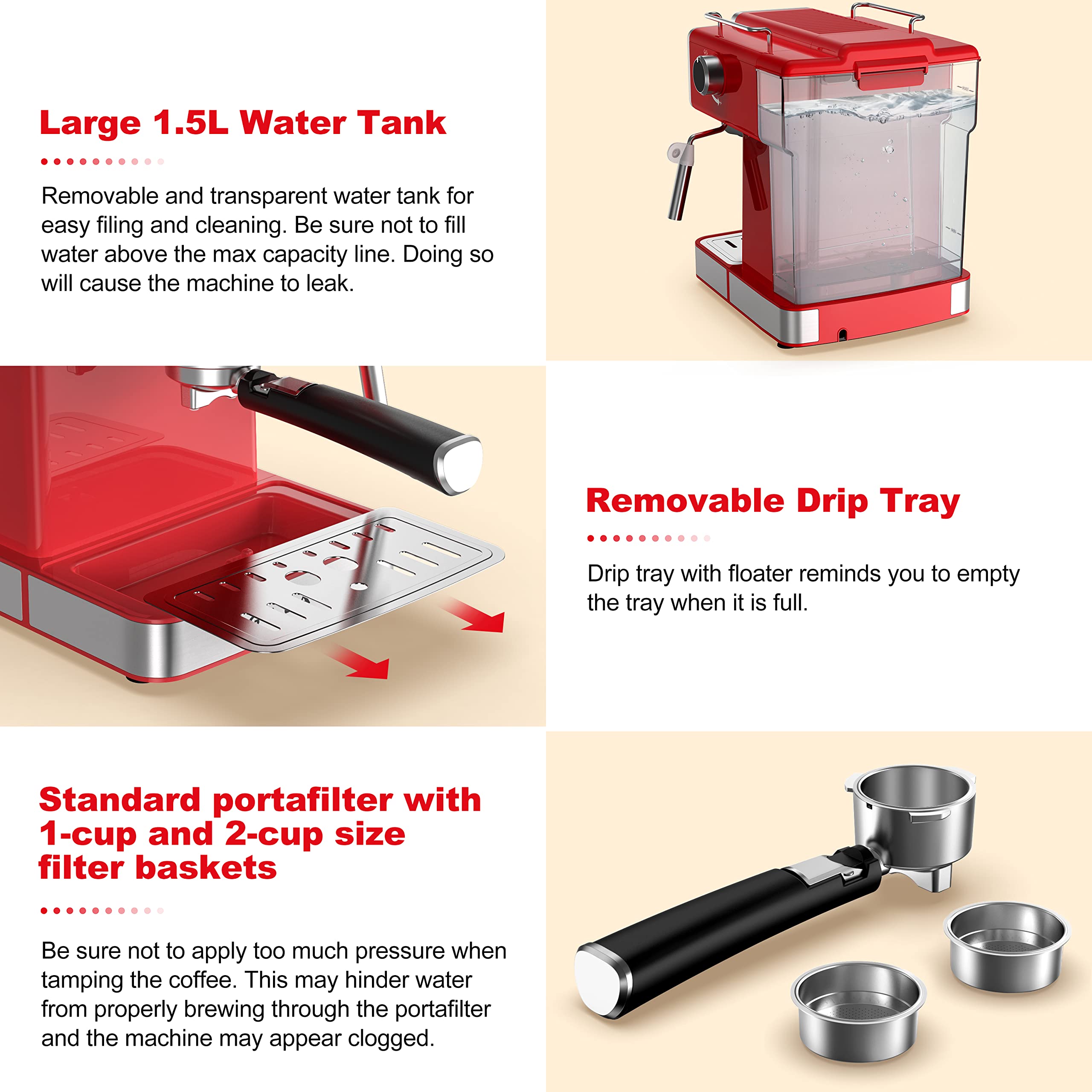 Amazon | Galanz レトロエスプレッソマシン ミルク泡立て器付き 15