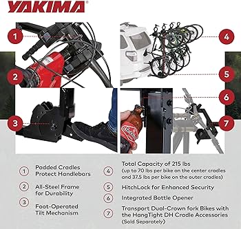 Amazon.co.jp: サイクルキャリア 4台積み HangTight 4 ハングタイト4 2