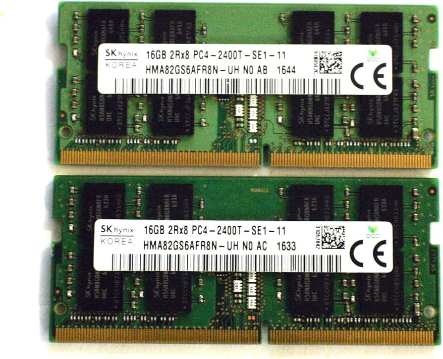 Hynix 32GB 2RX8 PC4-2400T-SE1-11 HMA82GS6AFR8N-UH N0 DDR4-2400
