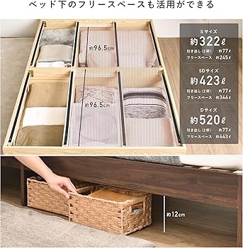 Amazon｜VENTOTA ベッド ベッドフレーム ロータイプUSBポートベッド