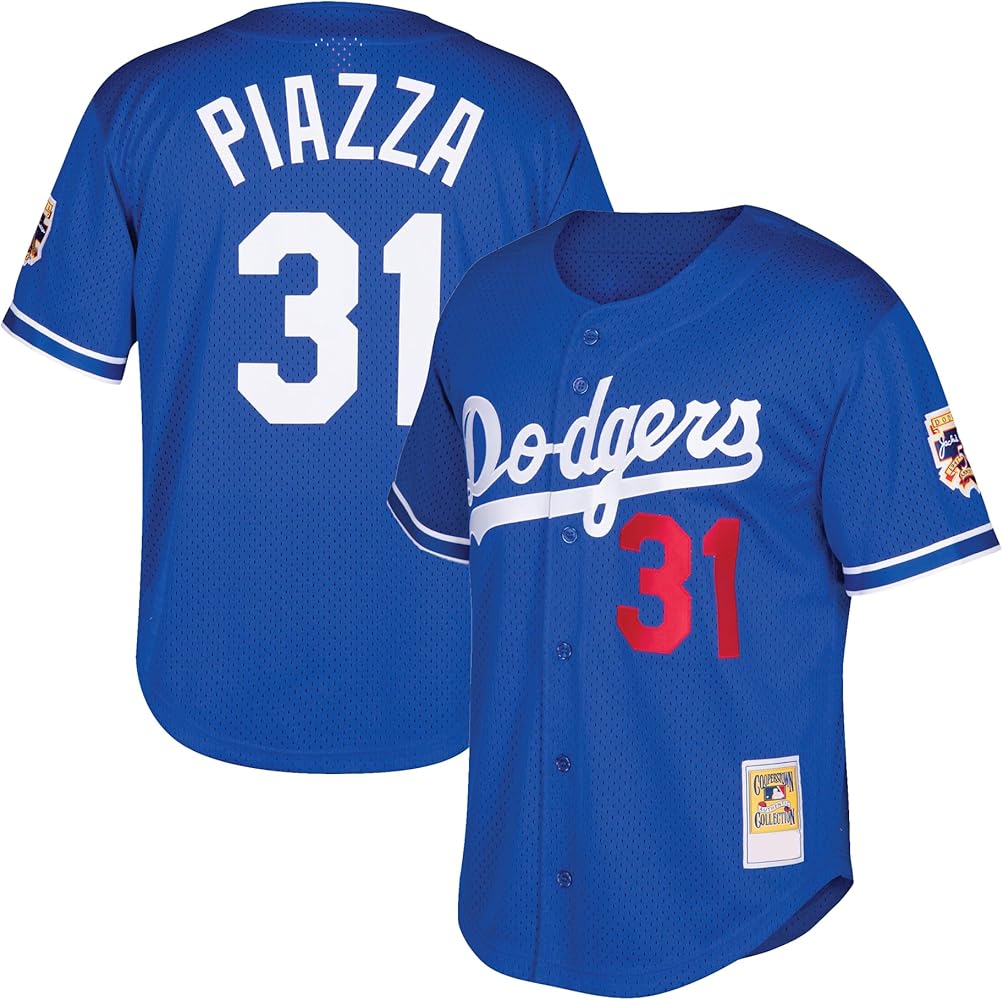 Amazon.com: Mike Piazza Los Angeles Dodgers #31 MLB Kids Youth 4
