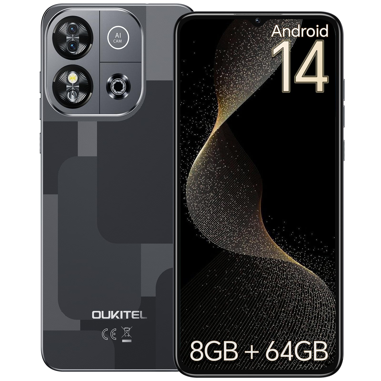 Amazon.com: OUKITEL C57S Teléfono celular desbloqueado Android 14