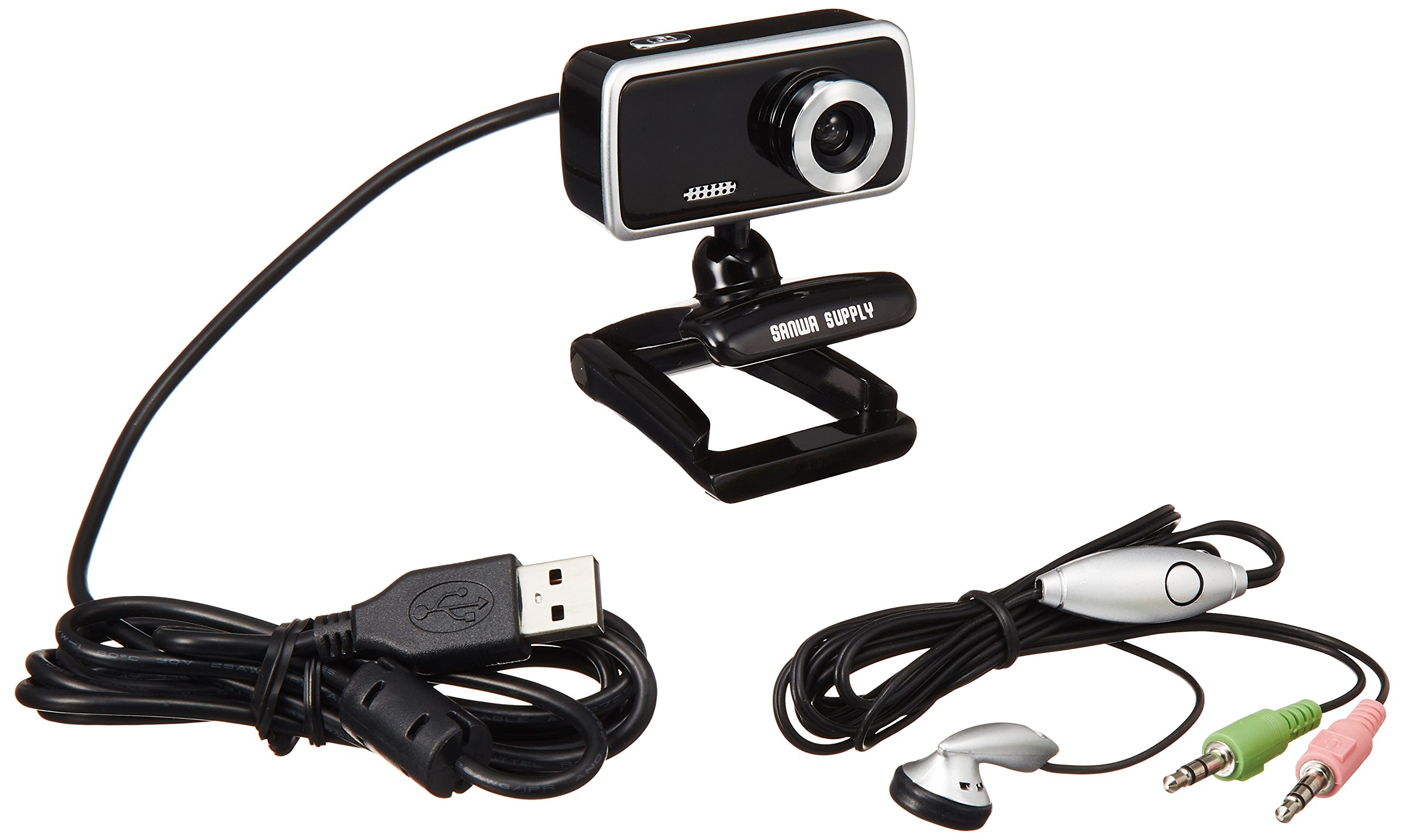 Amazon.co.jp: サンワサプライ Webカメラセット ブラック CMS-V31SETBK
