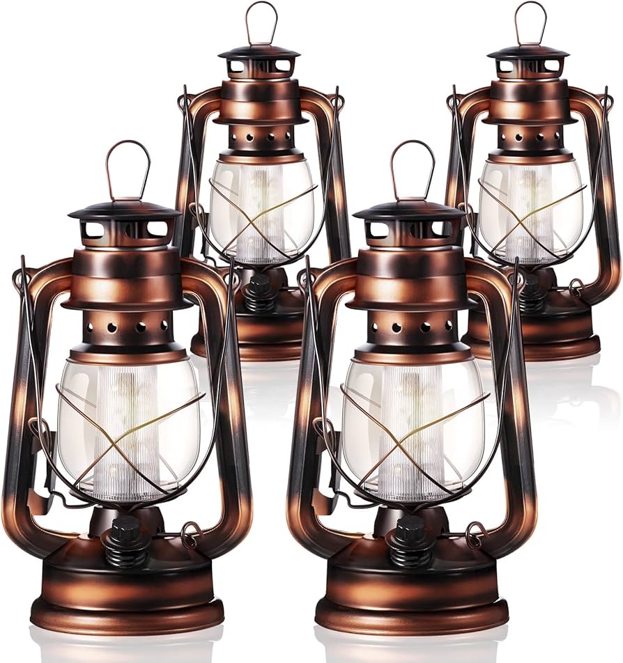 Amazon.com: Hortsun 8 Pcs 8 Inch Vintage LED Hurricane Lantern