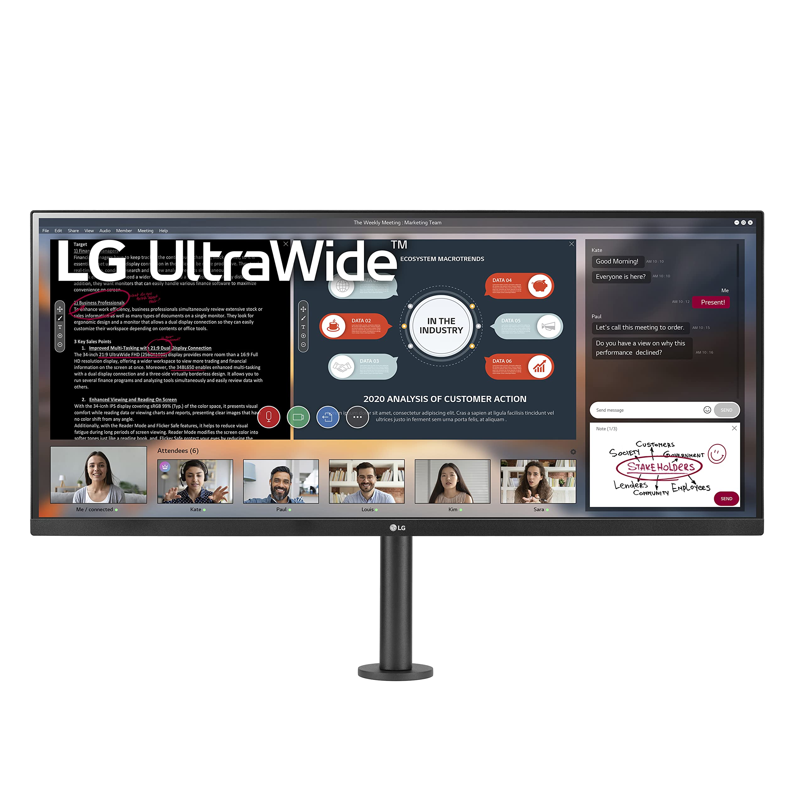 Amazon.co.jp: 34WP500-B.AUS 34インチ ウルトラワイド FHD HDR