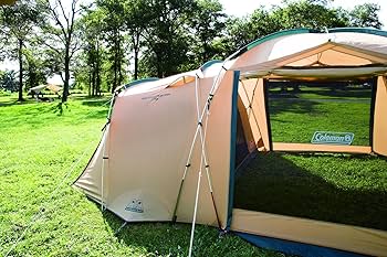Amazon.co.jp: Coleman Tough Screen 2 Room House Tent, Sand, For 4