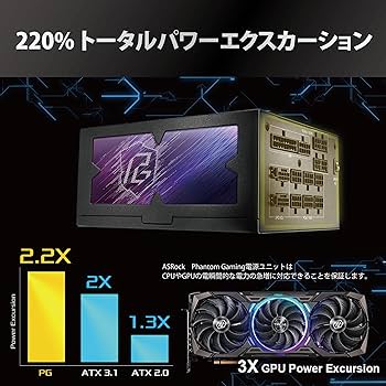 Amazon | ASRock Phantom Gaming 次世代GPU対応 PC電源ユニット 1300W