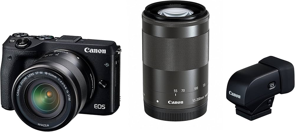 Amazon | Canon ミラーレス一眼カメラ EOS M3 ダブルズームEVFキット