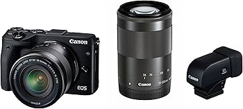 Amazon | Canon ミラーレス一眼カメラ EOS M3 ダブルズームEVFキット