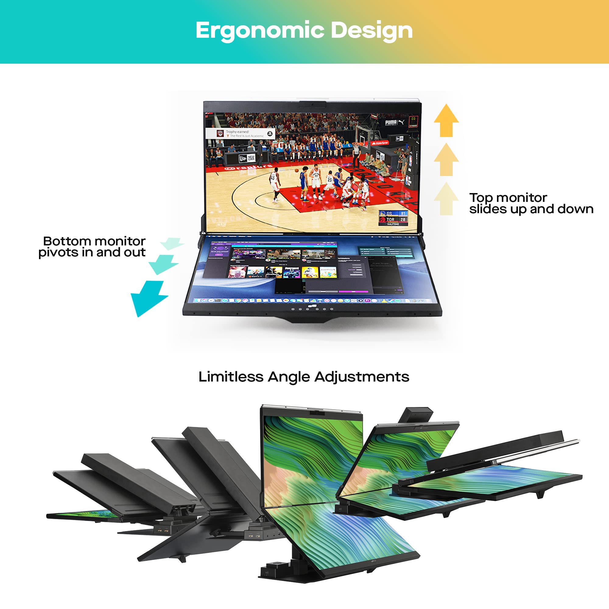 Amazon.co.jp: Mobile Pixels Geminos (2 x 24インチ) IPS デュアル