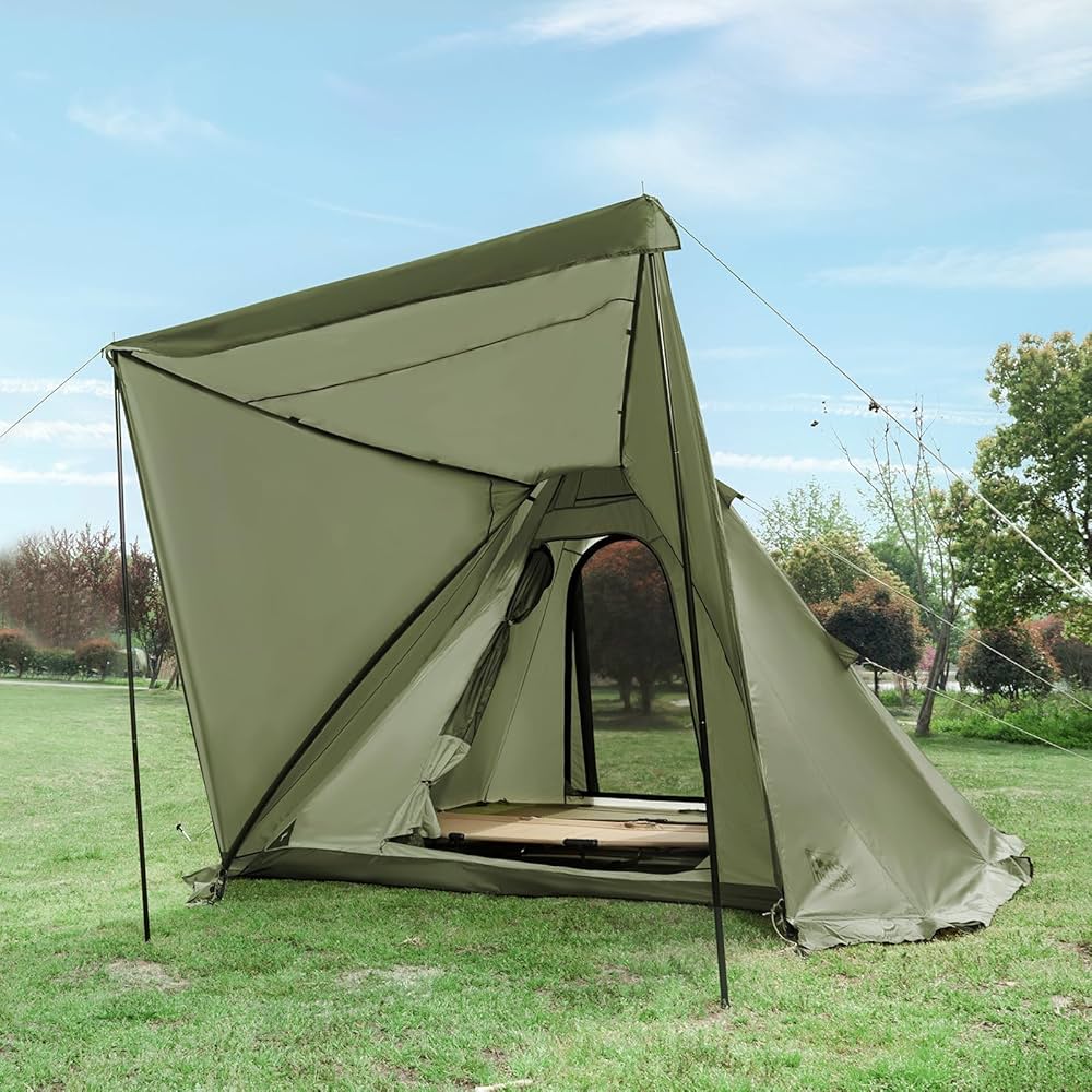 Amazon.co.jp: TIMBER RIDGE テント ティピーテント 1-2人用 フレーム