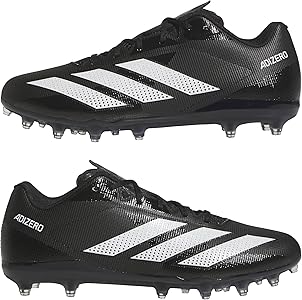 Adidas Mens Adizero Electric.2 American Football,Black/White/Black