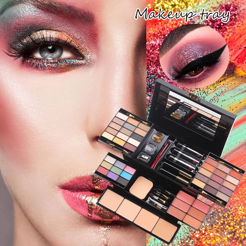 Amazon.co.jp: アイシャドウパレット メイクパレット39色入り リップ