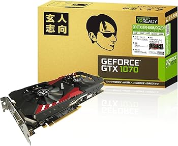 Amazon | 玄人志向 ビデオカードGEFORCE GTX 1070搭載 GF-GTX1070-E8GB