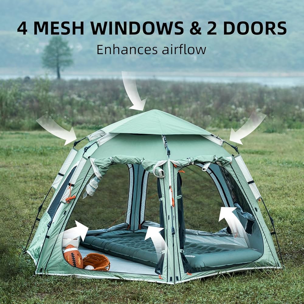 Amazon.com : Qunature Tents for Camping 2 Person Waterproof Pop Up