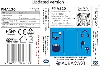 Amazon.com: FlooGoo FMA120 Bluetooth Dual-Mode Audio Adapter