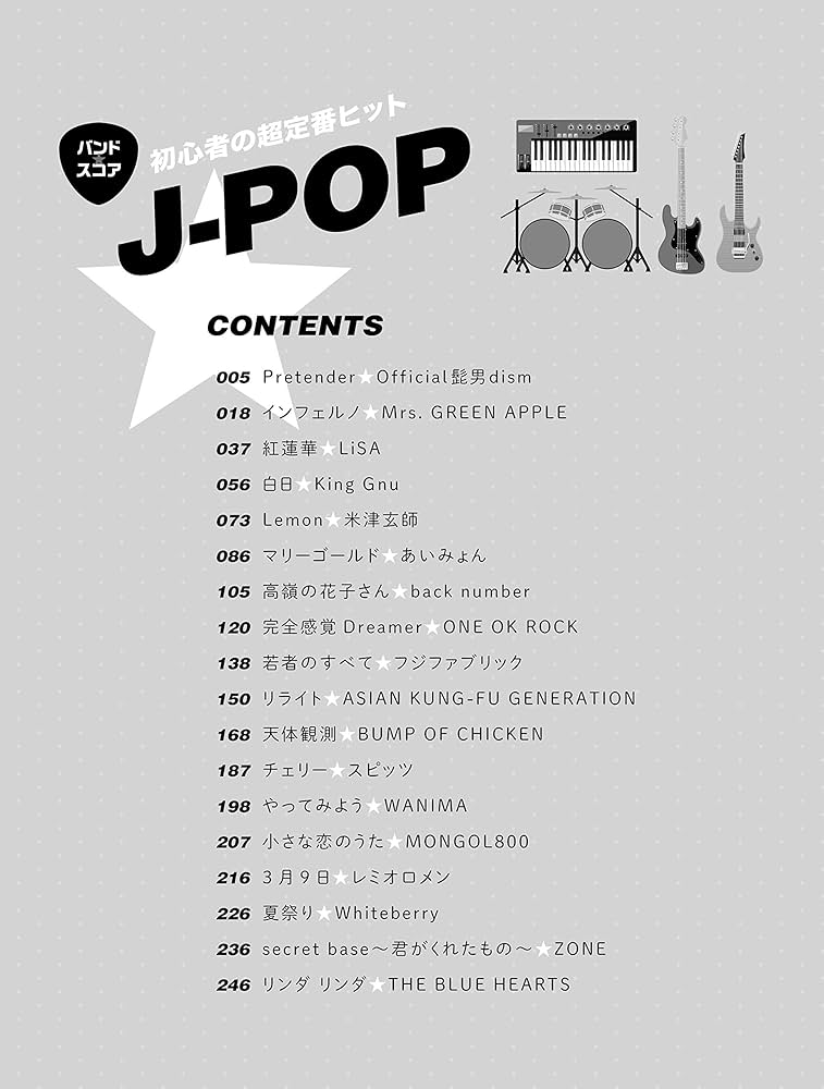 バンド・スコア 初心者の超定番ヒットJ-POP | シンコーミュージック