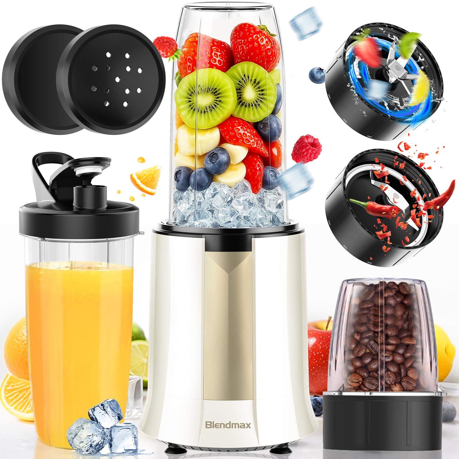 Amazon | ミキサー ジューサー 【2025技術革新版! 1台多役・最大1000W