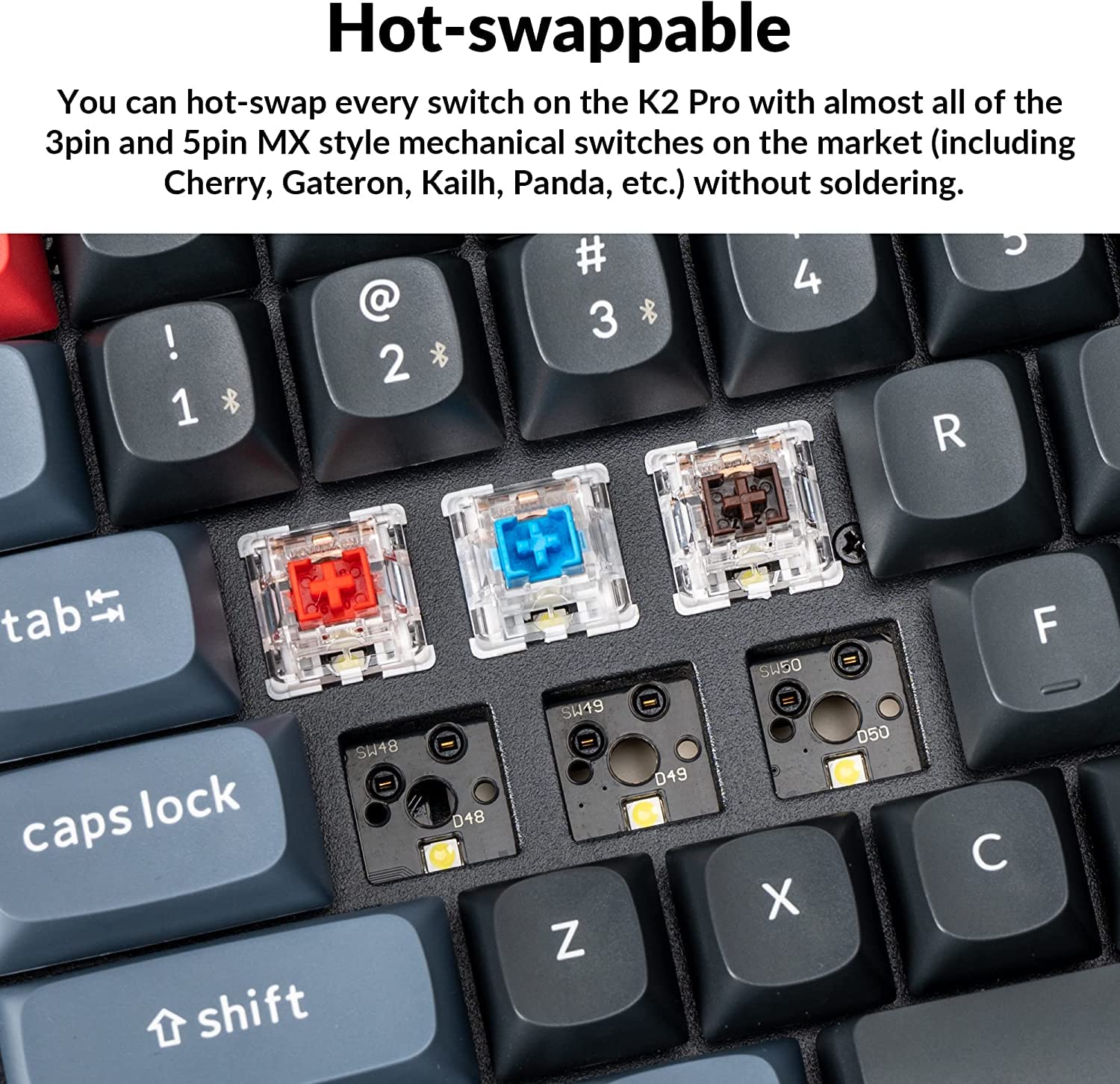 Amazon.com: Keychron K2 Pro 75% Layout Custom Wireless Mechanical