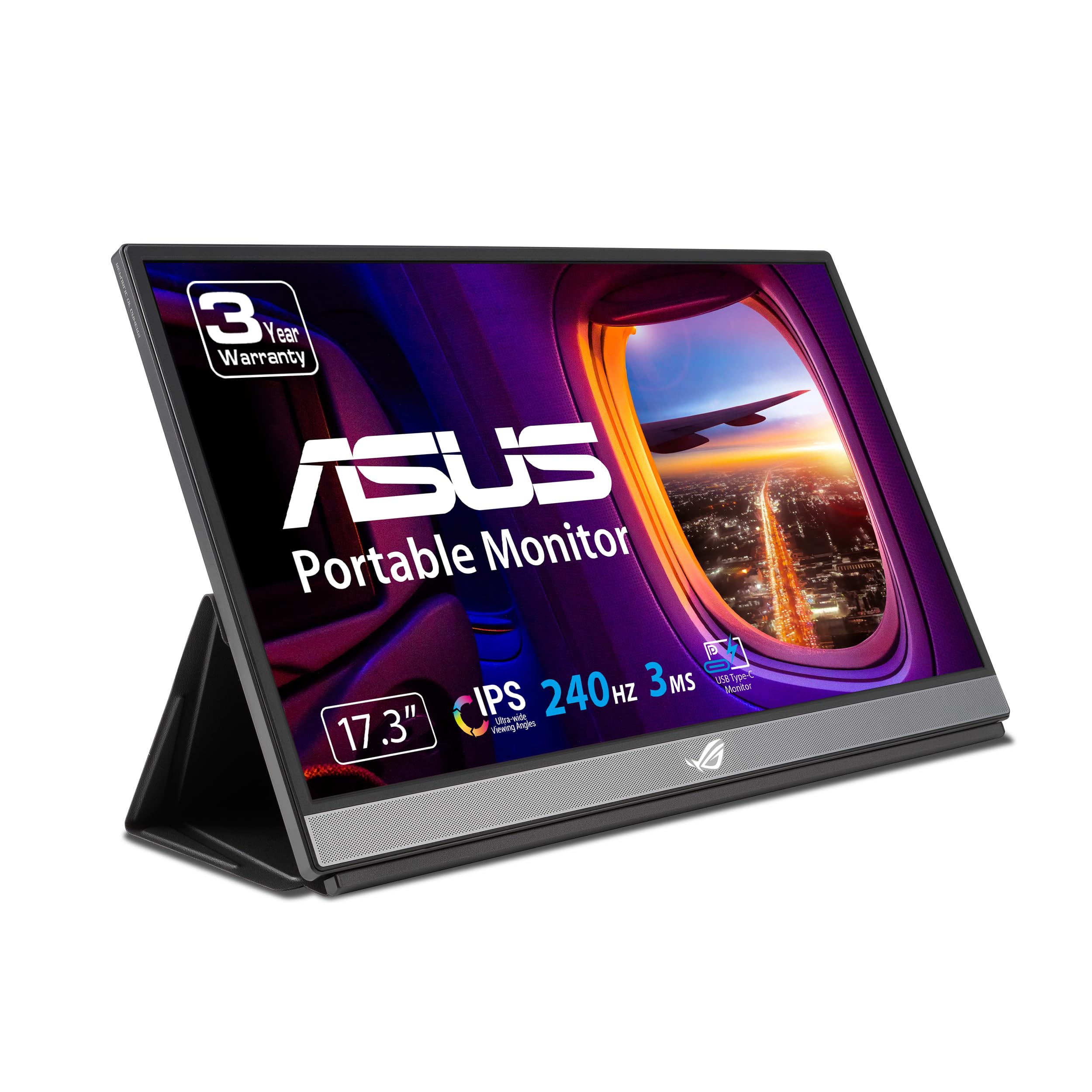 ASUS ROG Strix XG17AHPE 17.3” Portable Gaming Monitor, 1080P Full