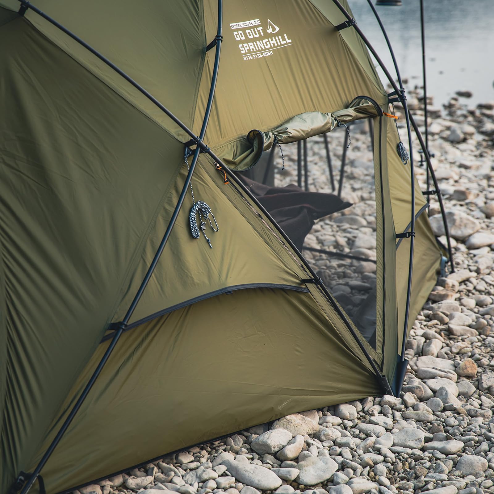 新品・未使用】Springhill エアドームテント（カーキ色） 新品・未使用