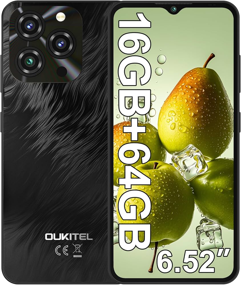 Amazon | OUKITEL SIMフリー スマホ C3 本体 6.52インチHD 大画面 16GB