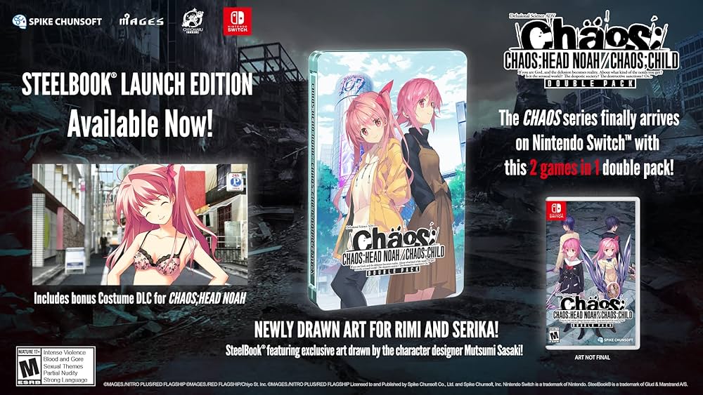 Chaos Head Noah & Chaos Child Double Pack - Steelbook Launch