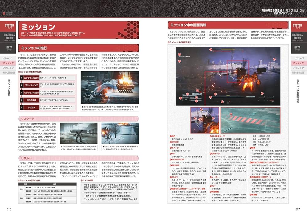 Amazon.co.jp: ARMORED CORE VI FIRES OF RUBICON 公式ガイドブック