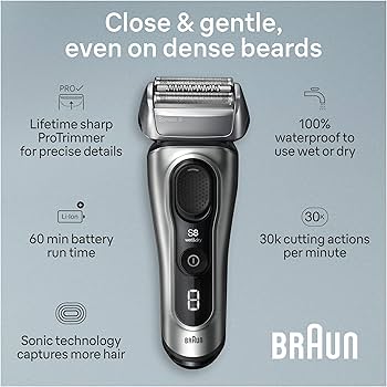 Amazon.com: Braun Series 8 Electric Razor for Men, with 4+1