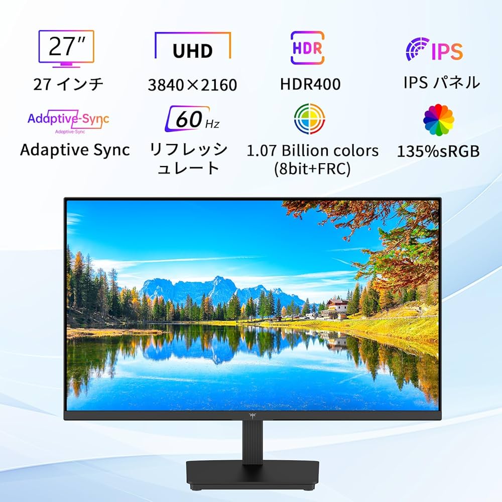 Amazon.co.jp: KTC 27インチ 4K UHDゲーミングモニター 3840x2160@60Hz