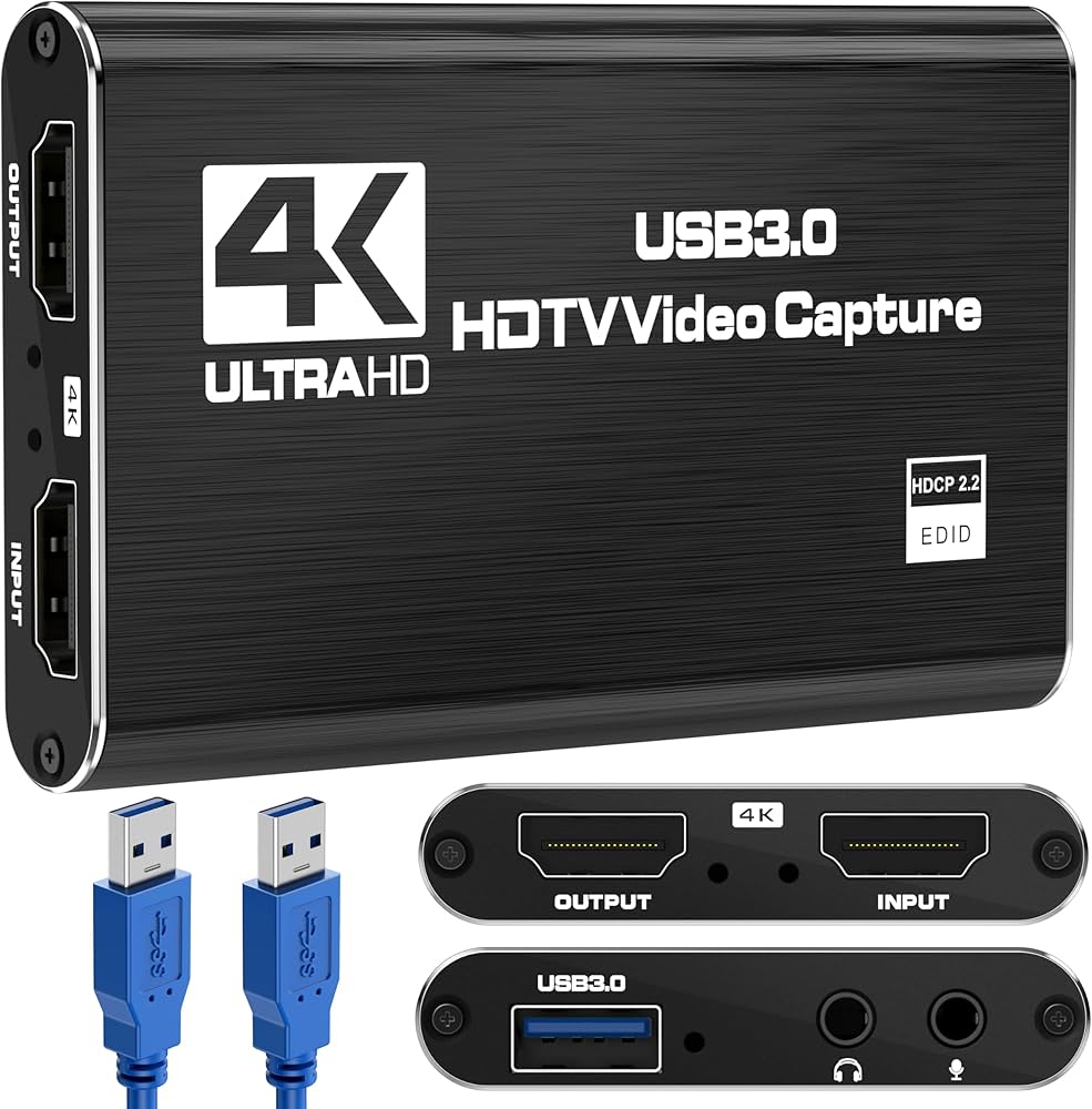 Amazon | キャプチャボード 外付け 4K パススルー Switch対応 HDMI