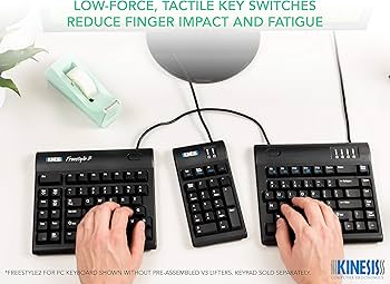 Amazon.com: Kinesis Freestyle2 Ergonomic Keyboard w/ V3 Lifters