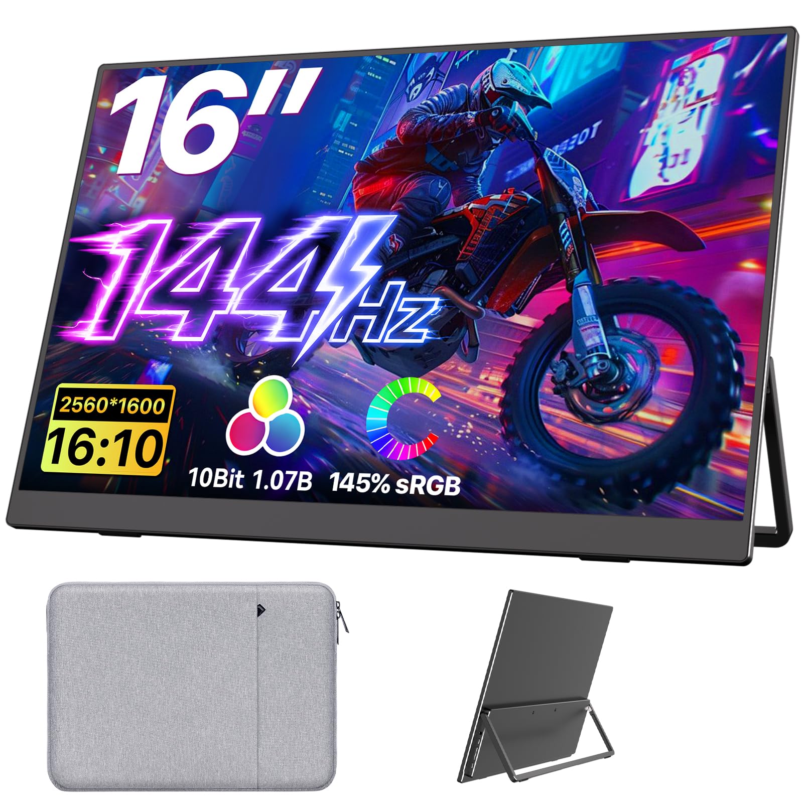 Amazon.com: Upperizon Portable Monitor 16 inch 2K QHD 2560X1600