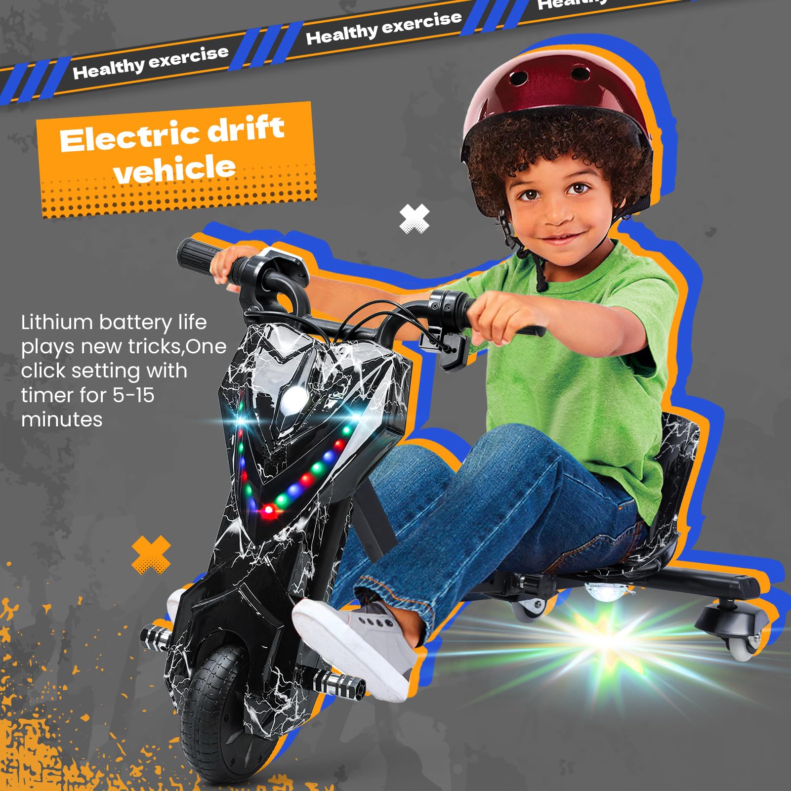 Amazon.co.jp: Makamsui ドリフトトライク 大きなホイールドリフト