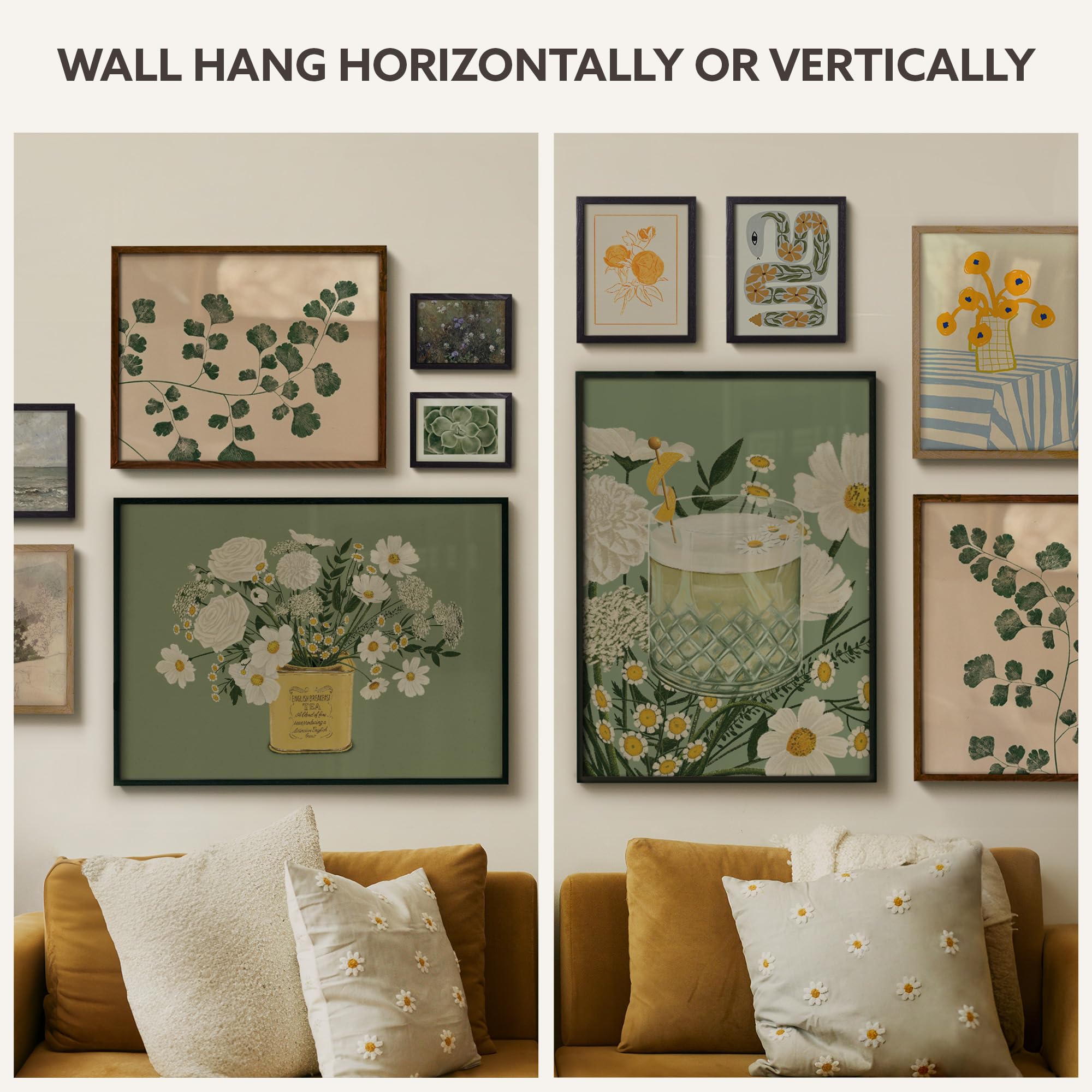 Amazon.com - Opposite Wall - 50x70 cm - White Solid Wood Picture