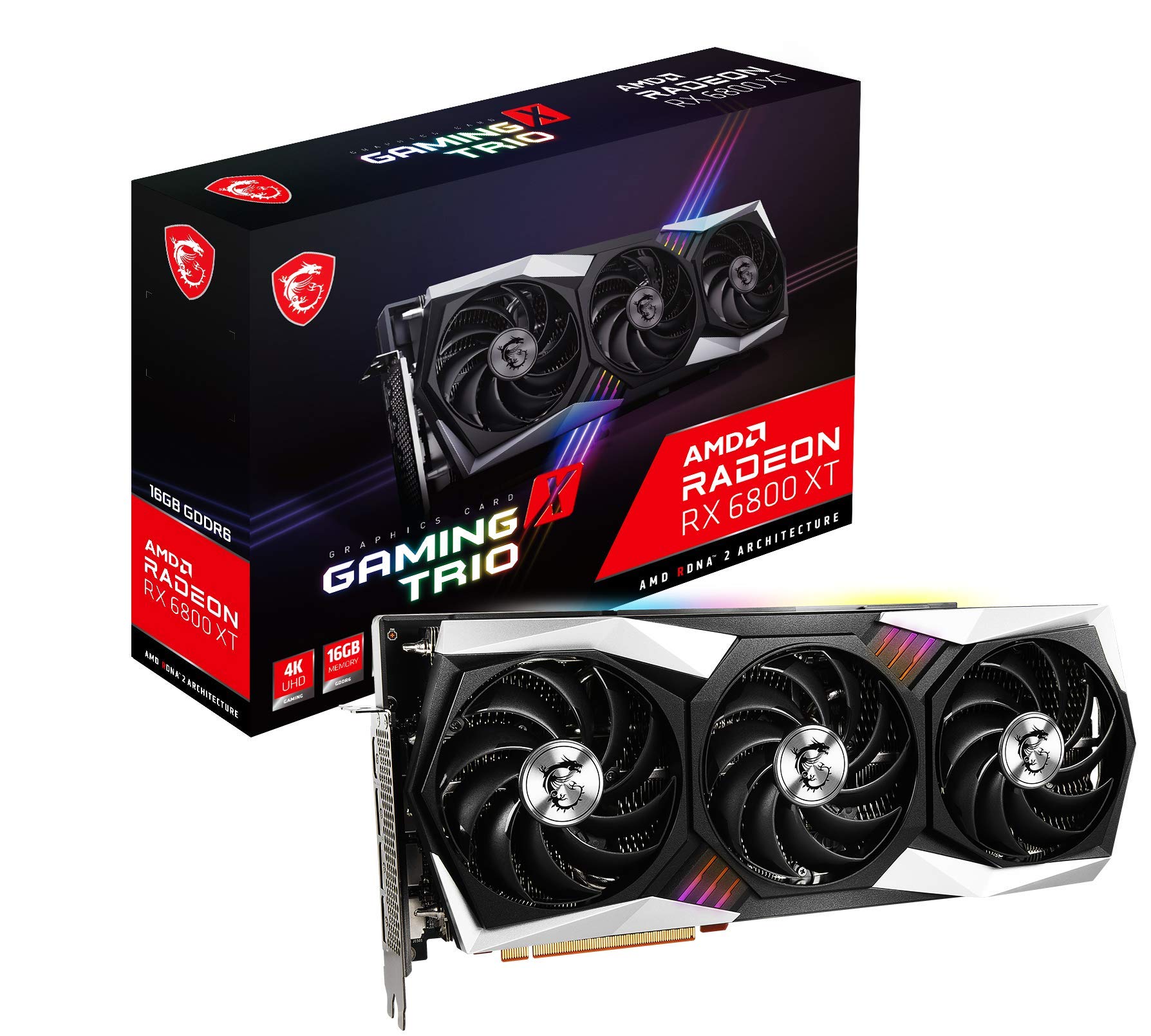 Amazon.com: MSI Radeon RX 6800 XT Gaming X Trio 16G Gaming
